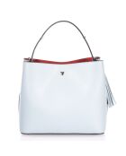 Borsa Vivian in pelle celeste - 27x13x22 cm