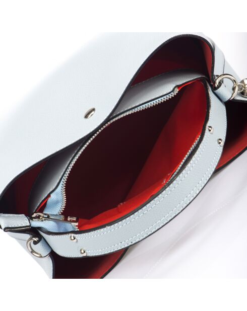 Borsa Vivian in pelle celeste - 27x13x22 cm