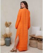 Robe 100% Lin Nomei orange