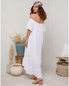Robe 100% Lin Bélinda blanche
