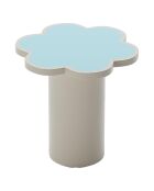 Table d'appoint fleur Flora bleue - D.32-32.5x32 cm