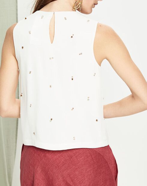 Top Leggio blanc