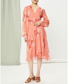 Robe 100% Soie Nevis orange moyen