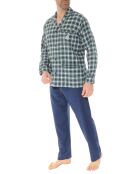 Pyjama Seylan vert sapin/bleu marine