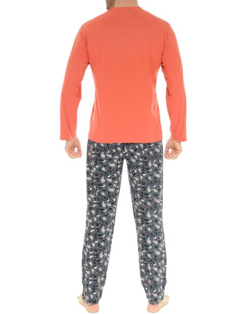 Pyjama Donatien rouge/noir