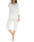 Pyjama long Orleane écru