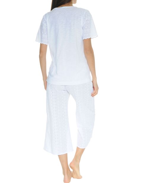 Pyjama long Oscarine blanc