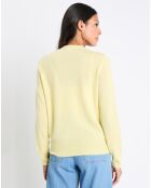 Cardigan 100% Cachemire Zacao jaune