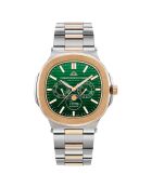 Montre Homme Quartz en Acier L'Envie Moonphase argenté/doré rose