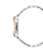 Montre Homme Quartz en Acier L'Envie Moonphase argenté/doré rose