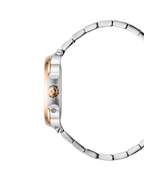 Montre Homme Quartz en Acier L'Envie Moonphase argenté/doré rose