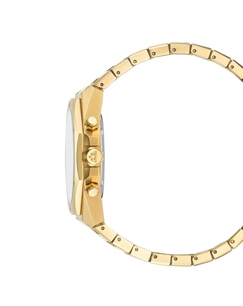 Montre Homme Quartz en Acier Raidillon Chrono dorée