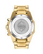 Montre Homme Quartz en Acier Raidillon Chrono dorée
