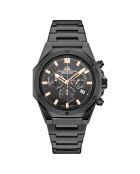 Montre Homme Quartz en Acier Raidillon Chrono noire