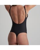 Slanke romper die een diepe zwarte string vormt