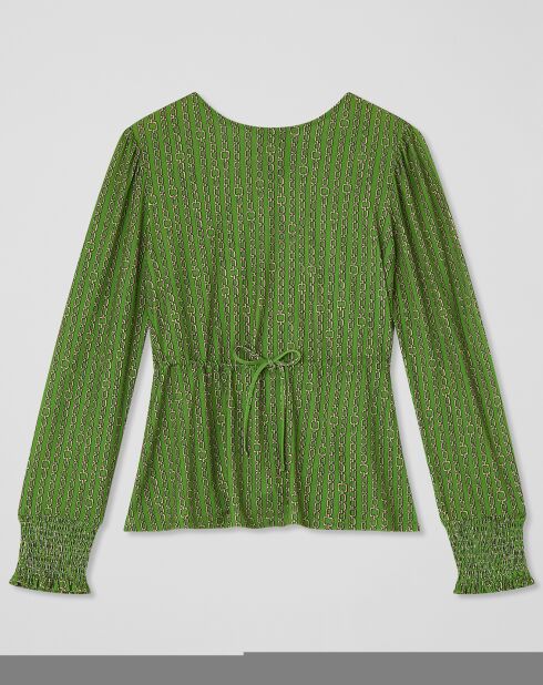 Groene blouse Ellie