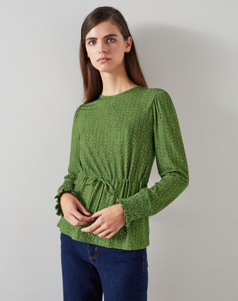 Groene blouse Ellie