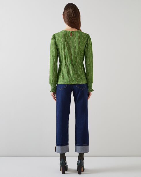 Groene blouse Ellie