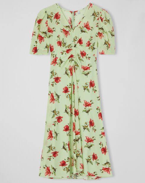 Robe en Soie mélangée Gabbi verte