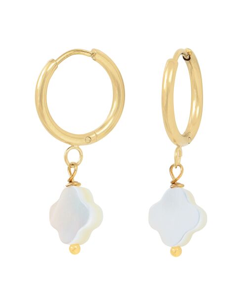Boucles d'oreilles en Acier doré