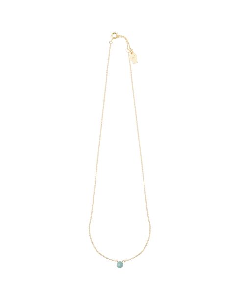 Collier en Argent Doré à l'Or fin & Quartz