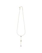 Collier en Argent Doré à l'Or fin & Cristal rose