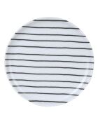 4 Assiettes dessert en Porcelaine blanc/noir - D.15 cm
