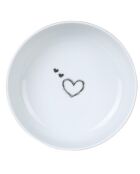 2 Bols en Porcelaine blanc/noir - D.15 cm