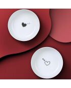2 Bols en Porcelaine blanc/noir - D.15 cm