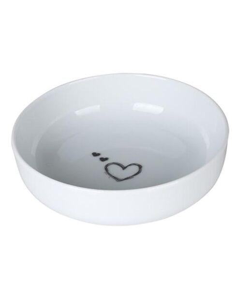 2 Bols en Porcelaine blanc/noir - D.15 cm