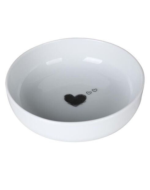 2 Bols en Porcelaine blanc/noir - D.15 cm