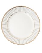 Service de table en Porcelaine  blanc/doré - 24 pièces