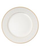 Service de table en Porcelaine  blanc/doré - 24 pièces
