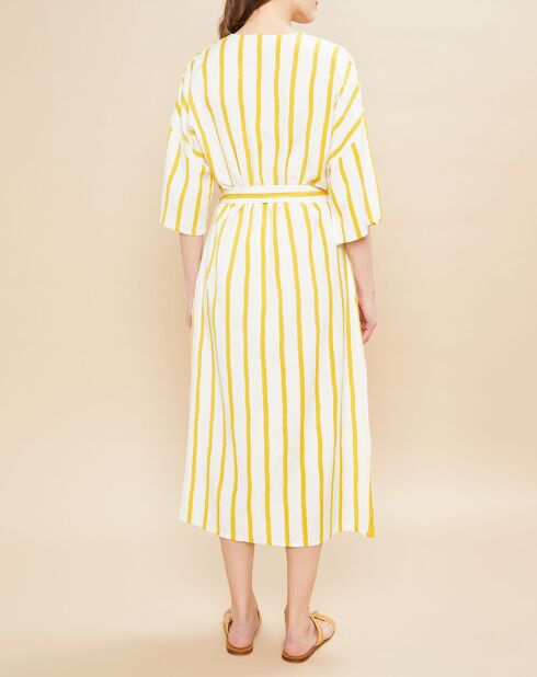 Robe Ravy à rayures jaune