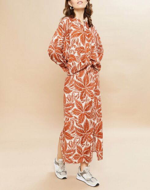 Dunkelorangenes Cristal Hemd