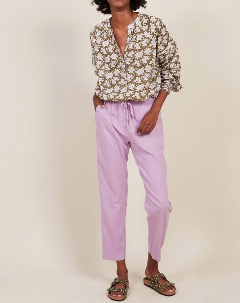 Pantalon Philemon orchidée