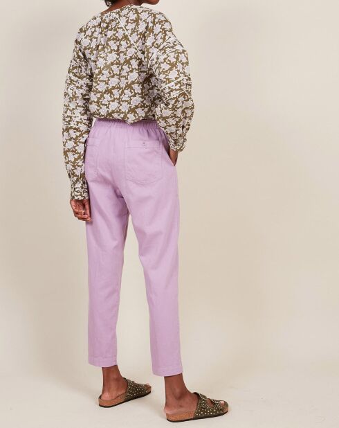 Pantalon Philemon orchidée