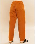 Pantalon en Coton & Lin Pilote caramel