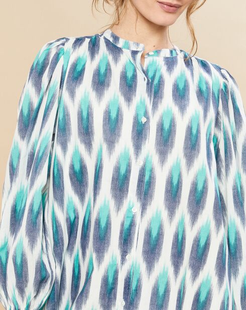 Kant-en-klare jurk in blauw/eucalyptus