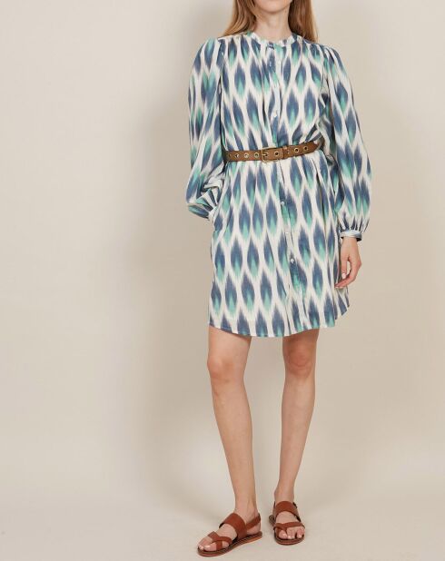 Kant-en-klare jurk in blauw/eucalyptus