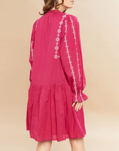 Abito Rosance fuchia/bianco