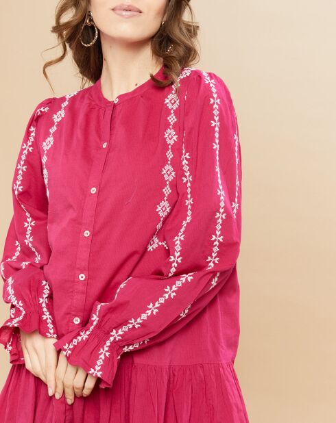 Abito Rosance fuchia/bianco