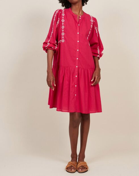 Abito Rosance fuchia/bianco