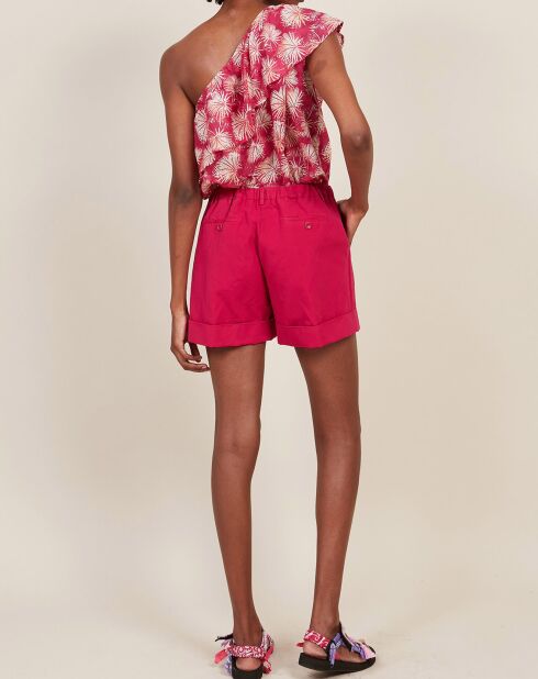 Short en Coton & Lin Sonic fushia