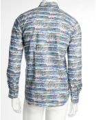 Chemise slim Storm imprimé Surf bleu/multicolore