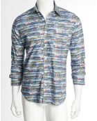 Chemise slim Storm imprimé Surf bleu/multicolore