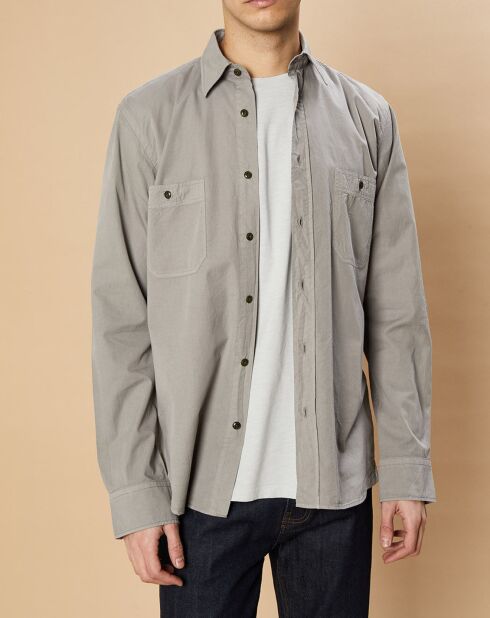 Chemise Regular Pocket Pat sage