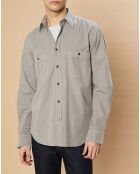 Chemise Regular Pocket Pat sage