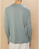 T-Shirt Light Henley vert de gris