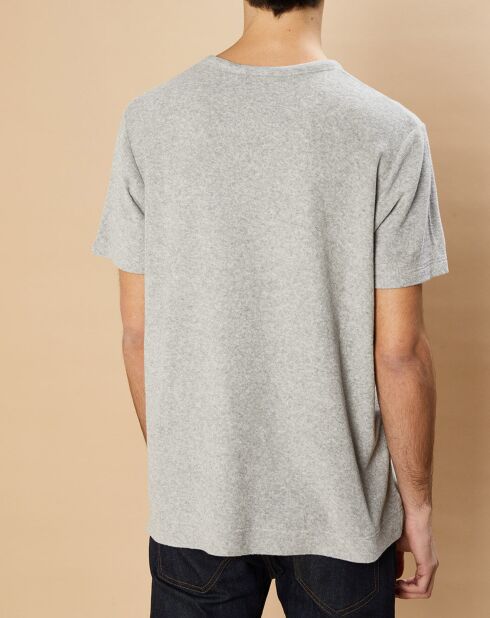 T-Shirt en éponge Pocket Crew heather gris